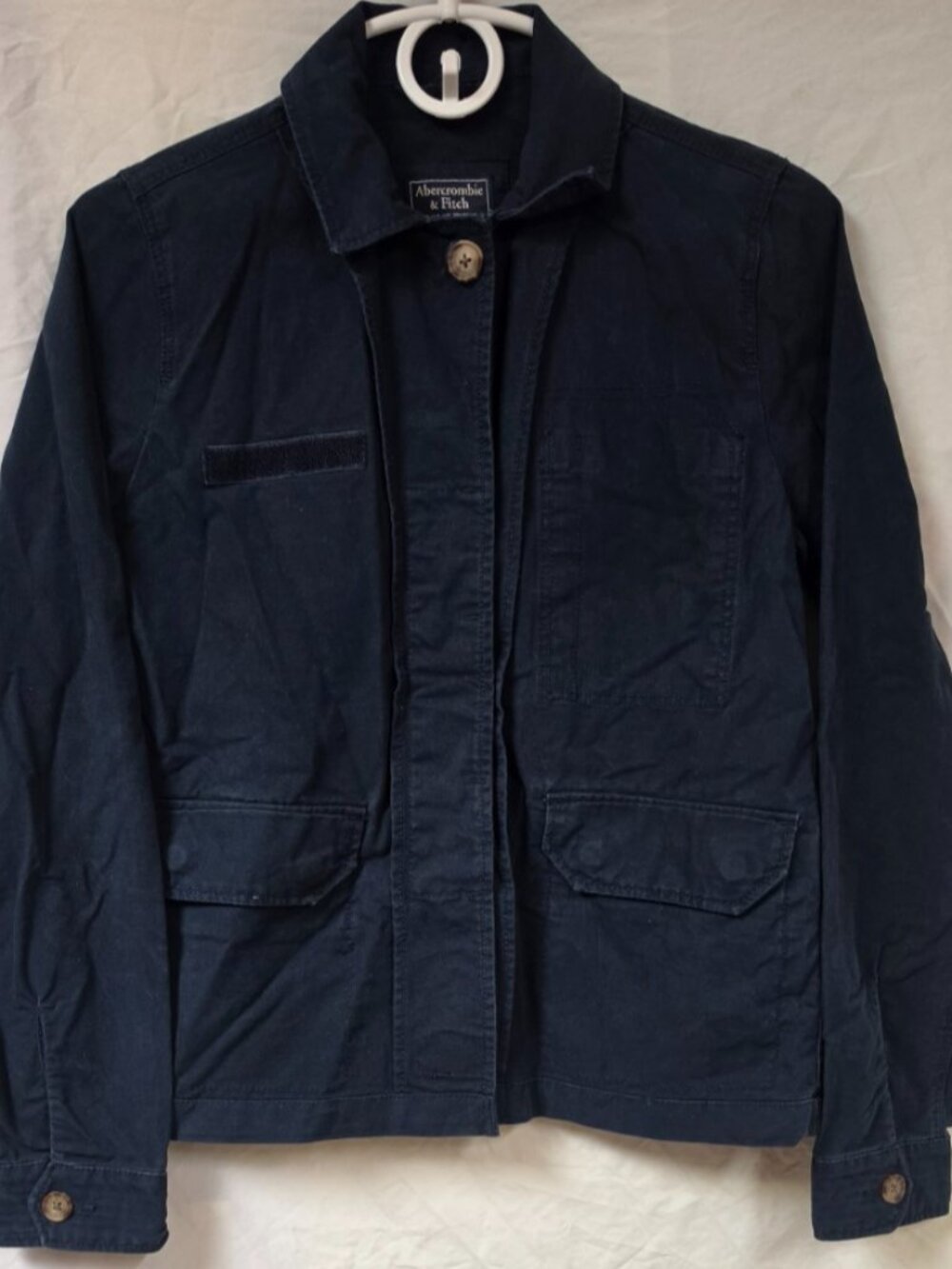 Abercrombie & Fitch Blue Military Cadet Surplus Utility Jacket Women’s Sz XS